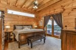 Main Level Master King Suite With Smart TV and Deck Access  Private Bath